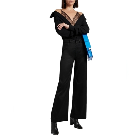 DL1961 DL Vintage Hepburn Wide Leg High Rise Black Tide Jeans Wardrobe essential - Picture 2 of 16